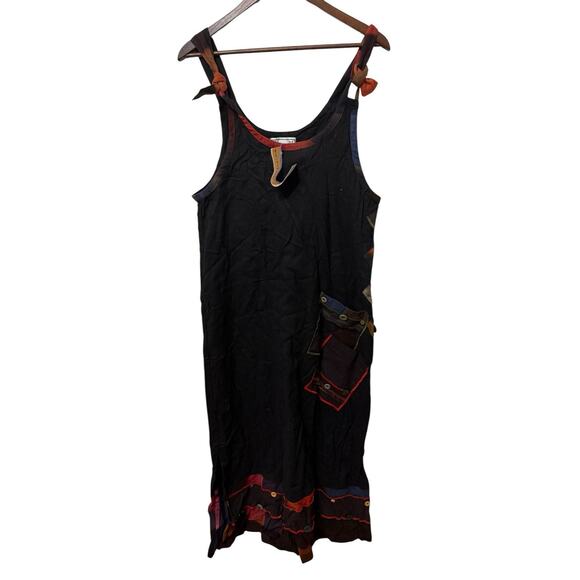 Winter Sun Jumper Dress boho jblack patchwork artsty art to‎ wear - Picture 1 of 3